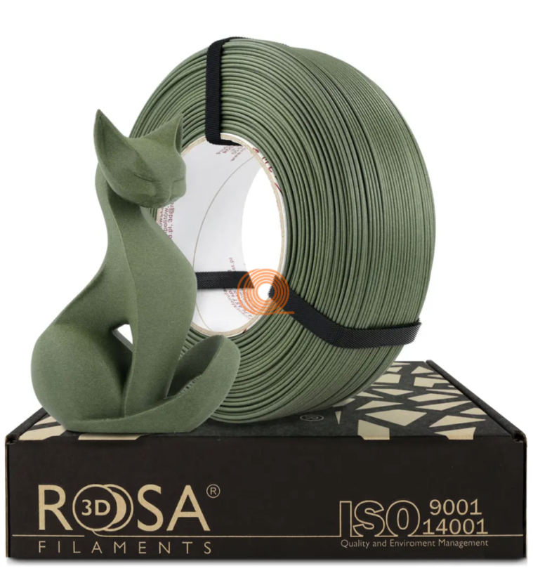 Filament ROSA3D PLA CF MATT Olivově Zelená Refill [1,75mm, 1kg]