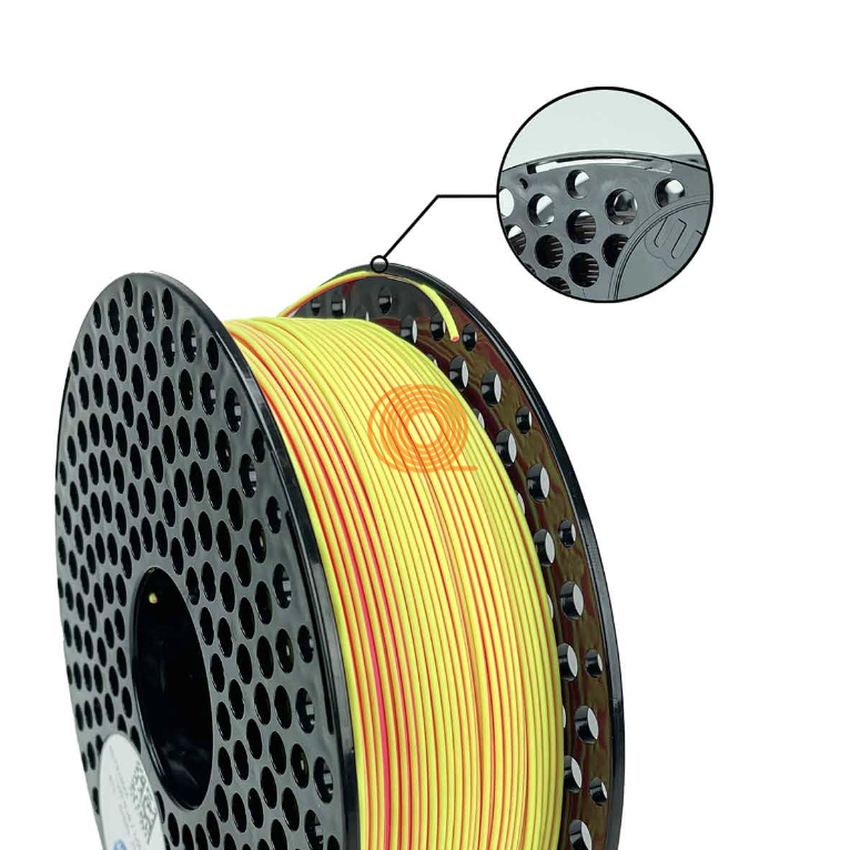 Filament AzureFilm PLA Dual Neonově Žlutá - Růžová [1,75mm, 1kg]