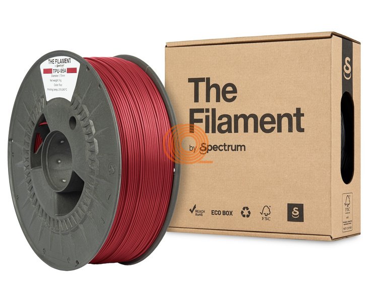 Filament TheFilament FLEX 95A Czerwony [1,75mm, 1kg]