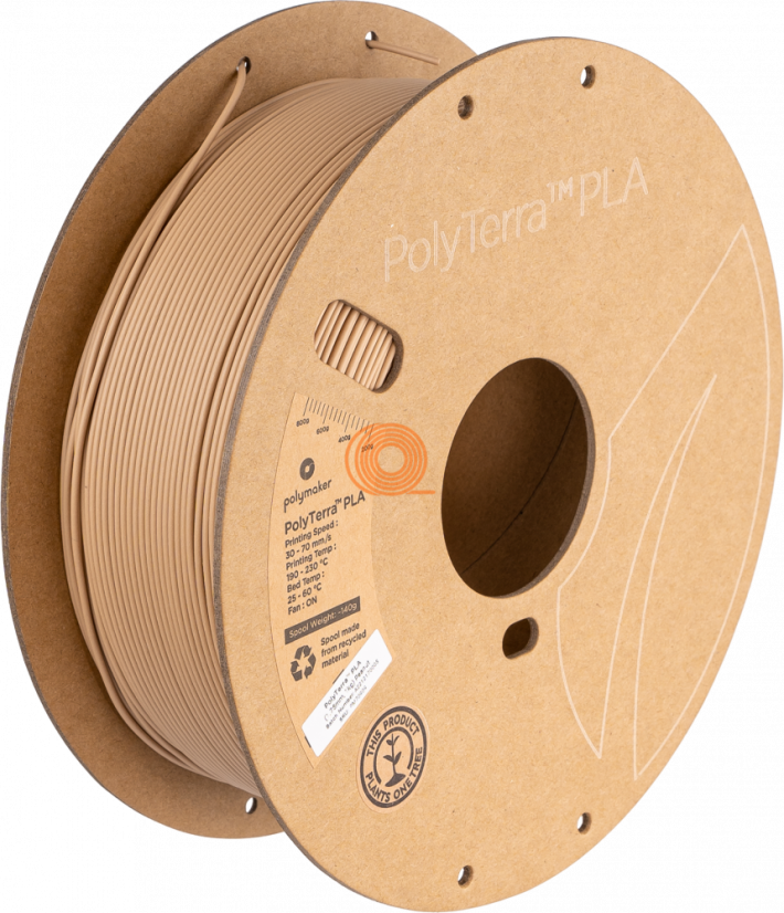 Filament Polymaker PolyTerra PLA Peanut [1,75mm, 1kg]