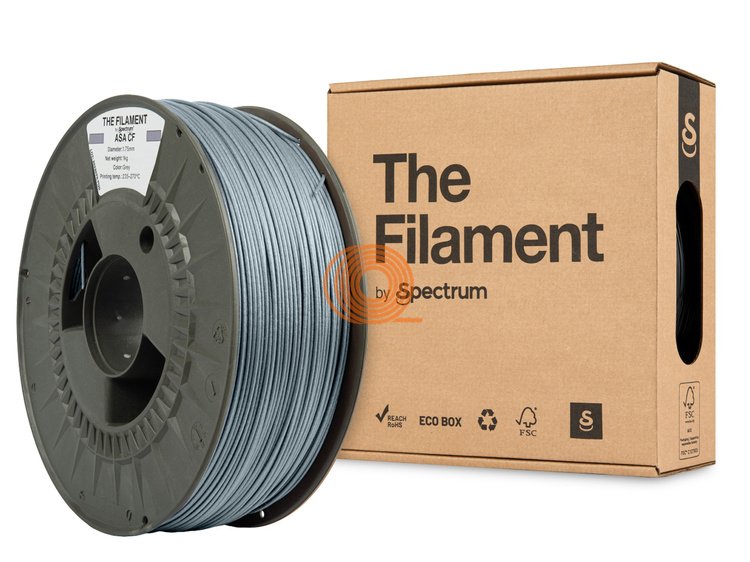 Filament TheFilament ASA CF Šedá [1,75mm, 1kg]