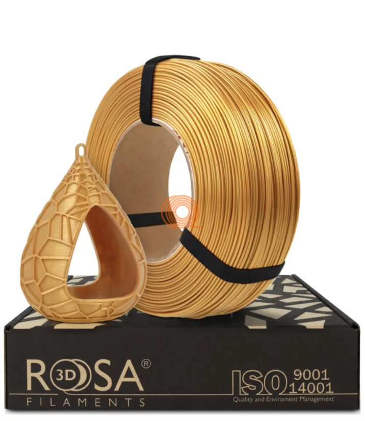 Filament ROSA3D PETG Standard HS Zlatá Metalíza Refill [1,75mm, 1kg]
