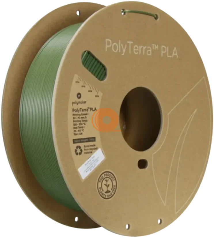 Filament Polymaker PolyTerra PLA Dualní Kamuflážová (Tmavě Zelená-Hnědá) [1,75mm, 1kg]