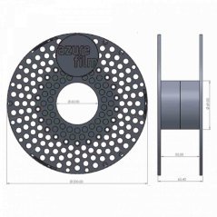 Filament AzureFilm PLA Glitter Black [1,75mm, 1kg]