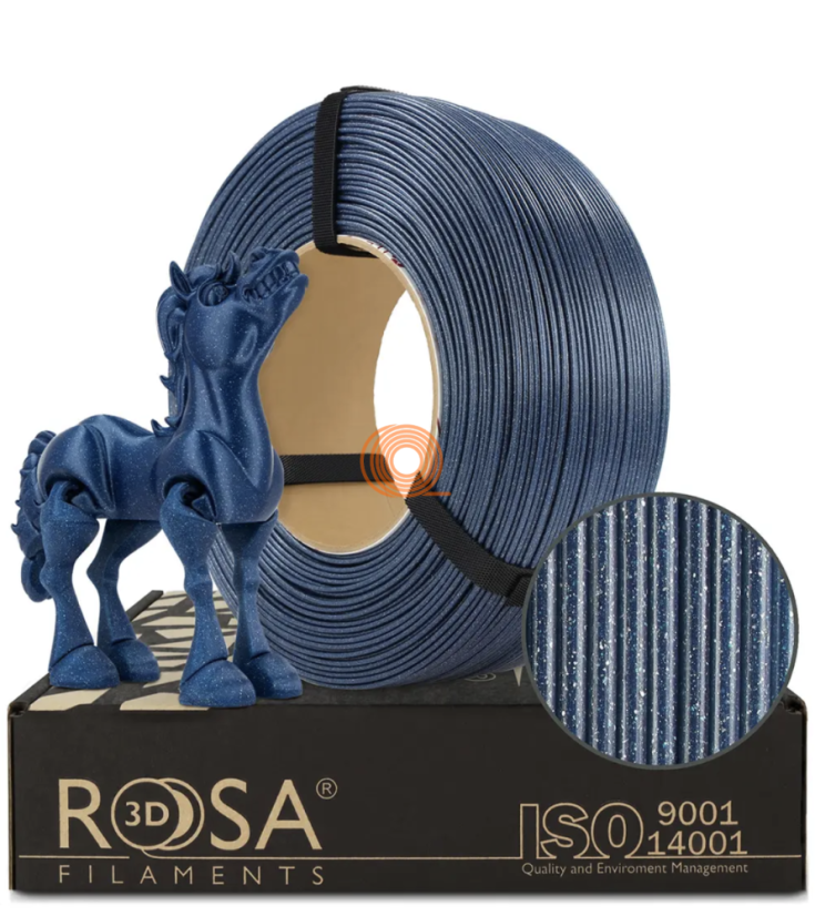 Filament ROSA3D PLA GALAXY Marineblau Refill [1,75mm, 1kg]