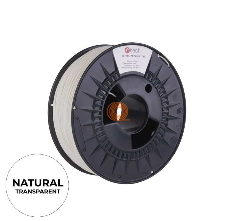Filament C-TECH Premium Line ABS Natural [1,75mm, 1kg]