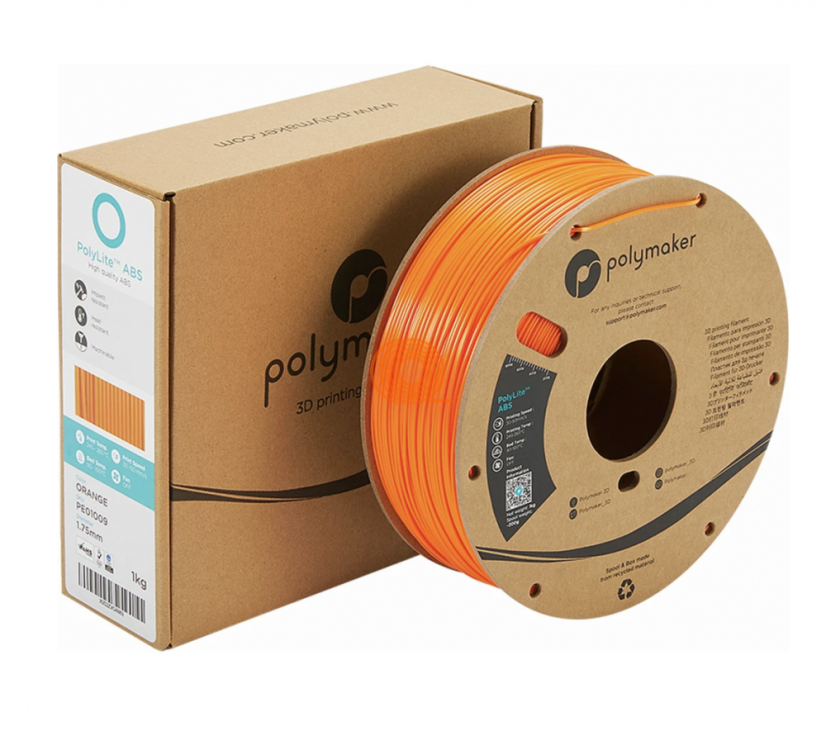 Filament Polymaker PolyLite ABS Orange [1,75mm, 1kg]