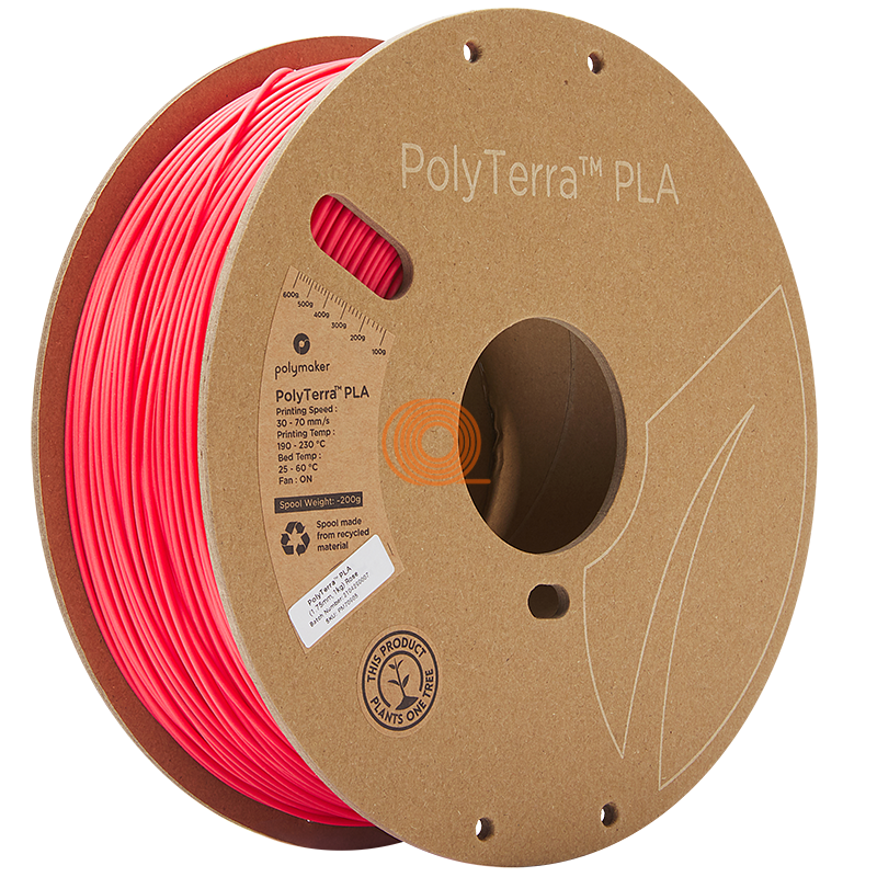 Filament Polymaker PolyTerra PLA Růžová [1,75mm, 1kg]