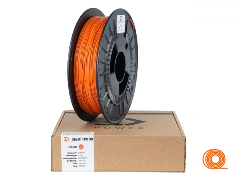 Filament 3DPower TPU 90 Oranžová