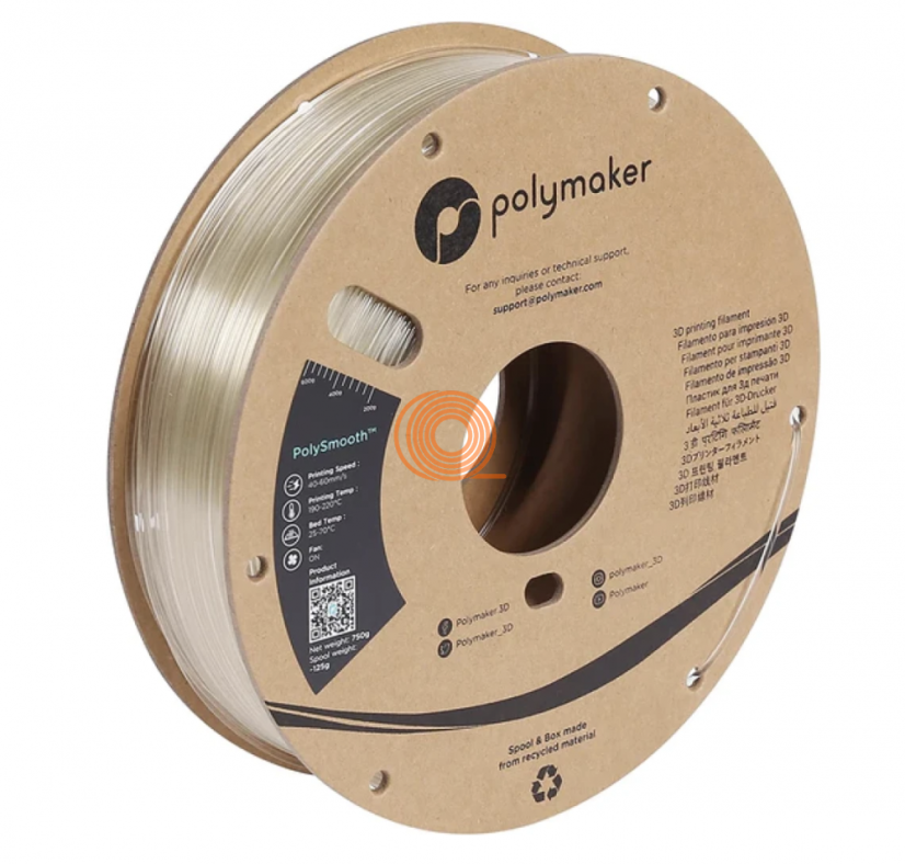 Filament Polymaker PolyCast Přírodní [1,75mm, 0.75kg]