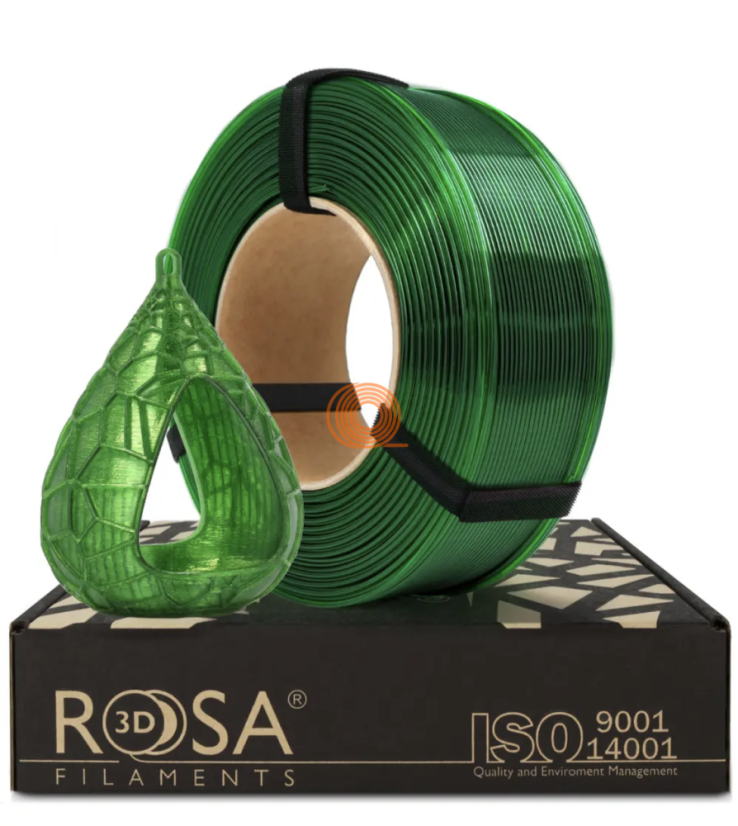 Filament ROSA3D PETG Standard HS Pure Green Refill [1,75mm, 1kg]