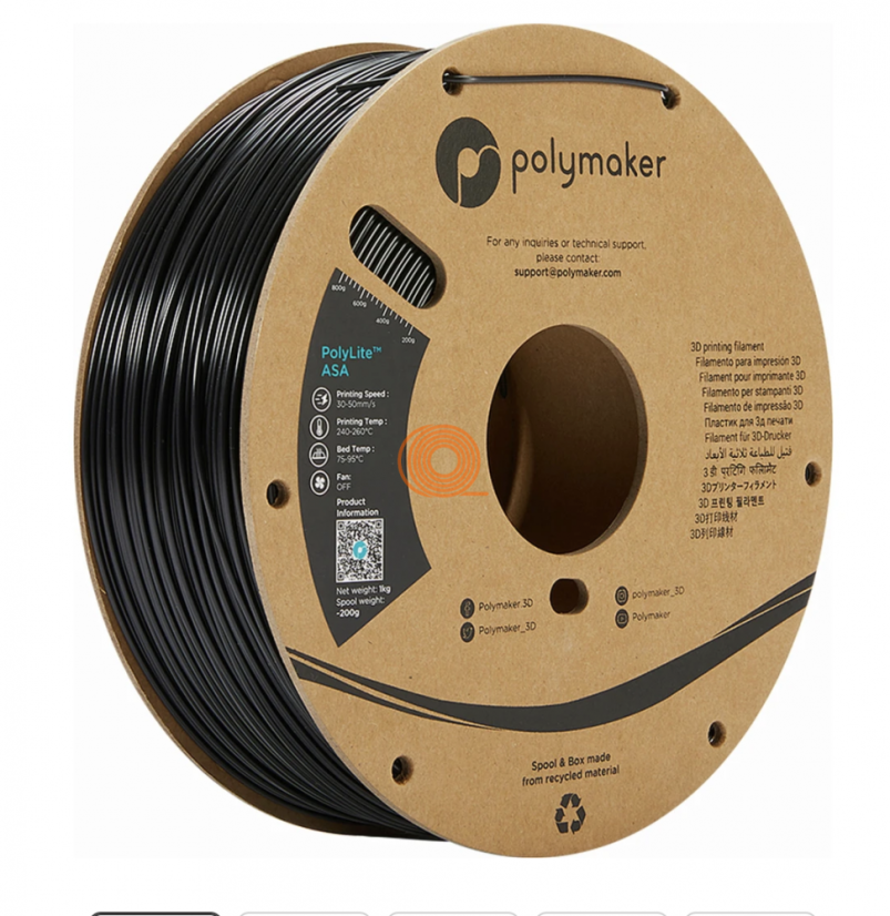 Filament Polymaker PolyLite ASA Black [1,75mm, 1kg]