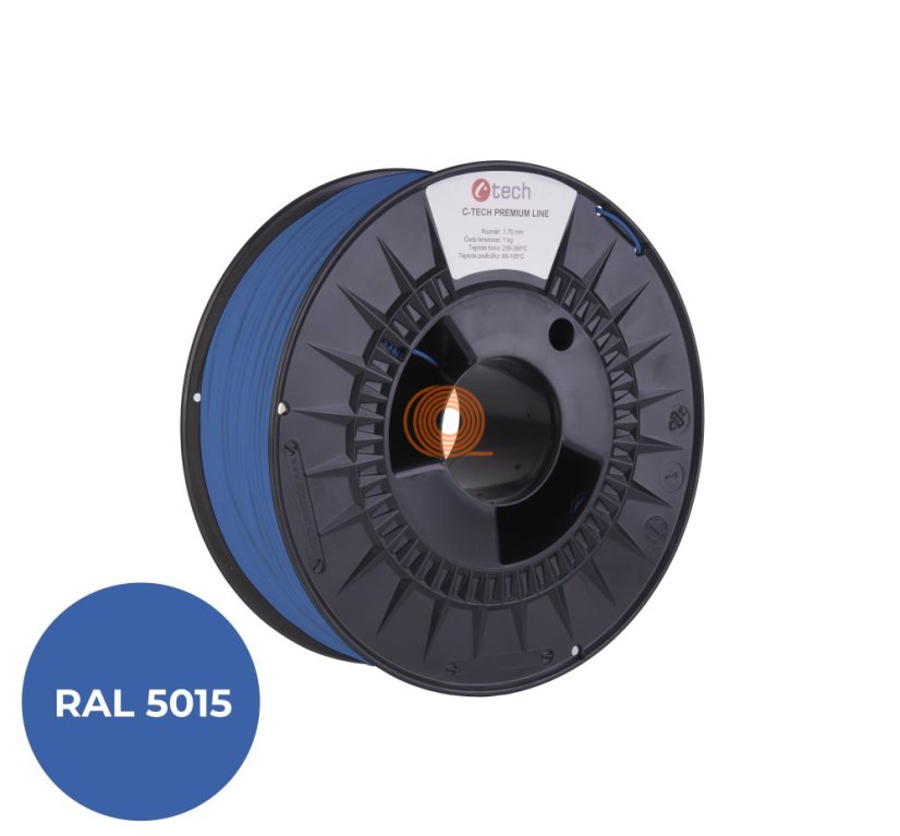 Filament C-TECH Premium Line PLA Sky Blue [1,75mm, 1kg]