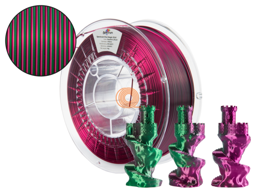 Filament Spectrum SILK MAGIC Raspberry Blush [1,75mm, 1kg]