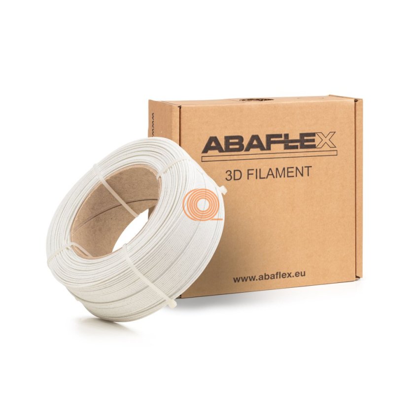 Filament ABAFLEX PLA Mramorově Bílá Refill [1,75mm, 0.75kg]