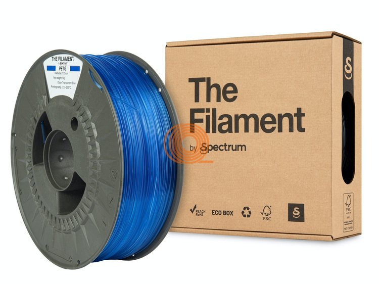 Filament TheFilament PETG Transparentná Modrá [1,75mm, 1kg]