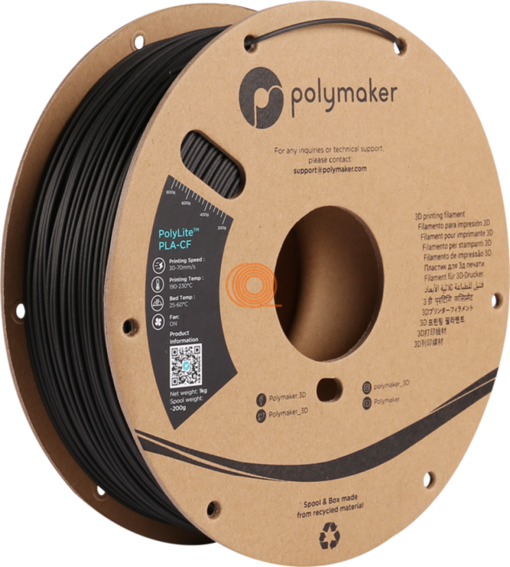Filament Polymaker PolyLite PLA CF Black [1,75mm, 1kg]