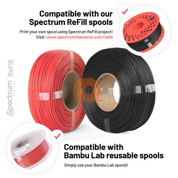 Filament Spectrum PLA Silver Star Refill [1,75mm, 1kg]