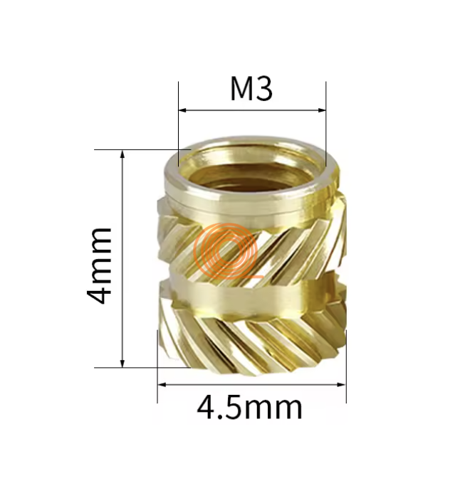 Tepelná závitová vložka (heat insert) M3