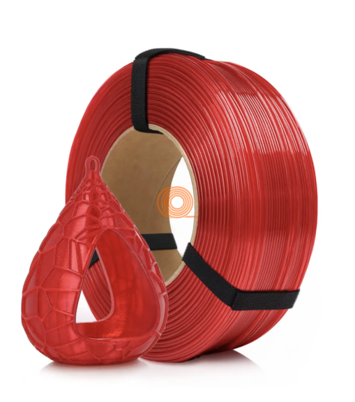Filament ROSA3D PETG Standard HS Red Transparent Refill [1,75mm, 1kg]