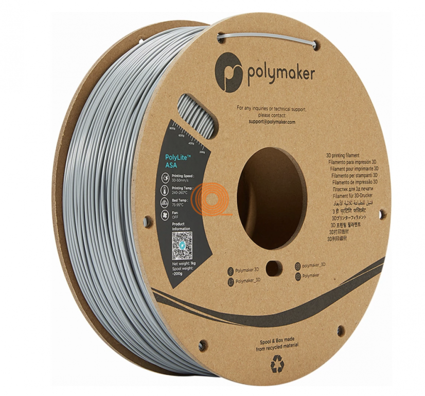 Filament Polymaker PolyLite ASA Grey [1,75mm, 1kg]