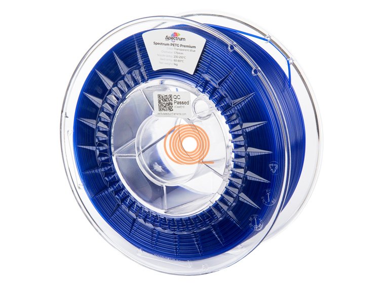 Filament Spectrum PET-G Premium Transparent Blue [1,75mm, 1kg]
