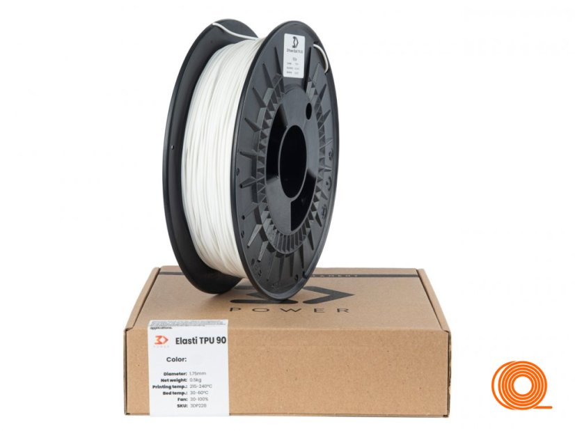 Filament 3DPower TPU 90 White