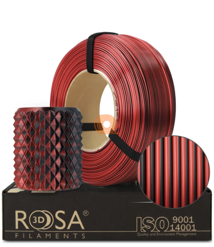 Filament ROSA3D SILK Magic Mistic Red Refill [1,75mm, 1kg]