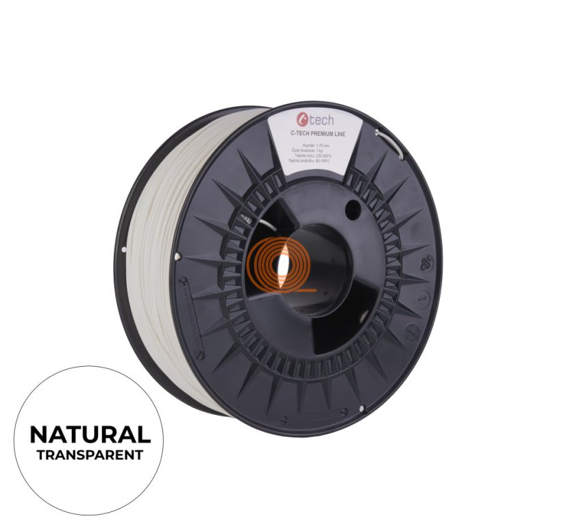 Filament C-TECH Premium Line PLA Natural [1,75mm, 1kg]