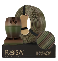 Filament ROSA3D SILK Rainbow Armádní Les Refill [1,75mm, 1kg]