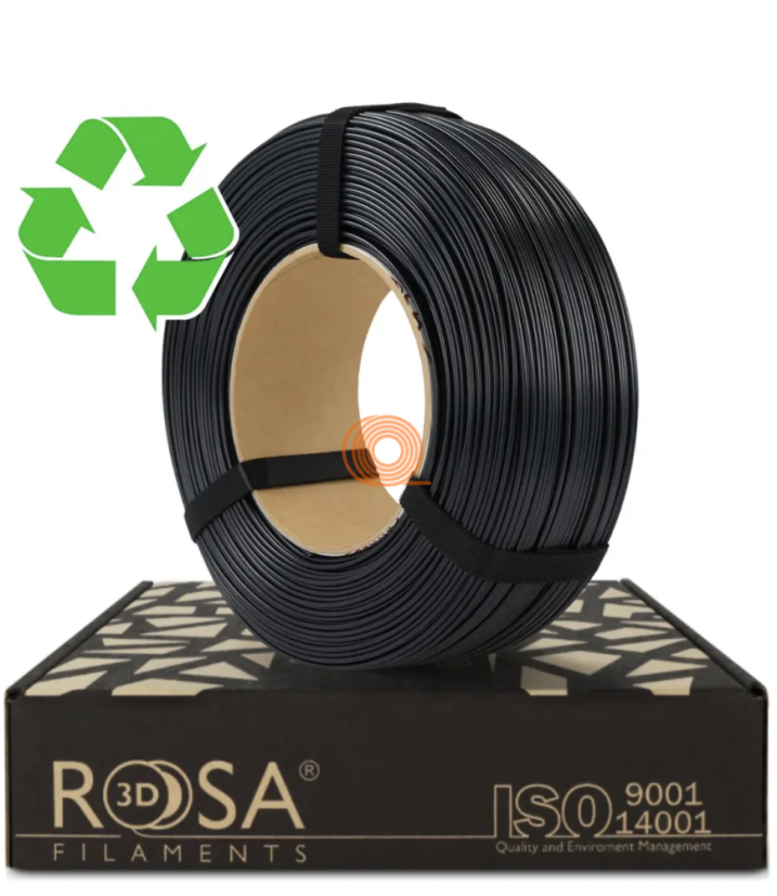 Filament ROSA3D R-PETG Černá Refill [1,75mm, 1kg]