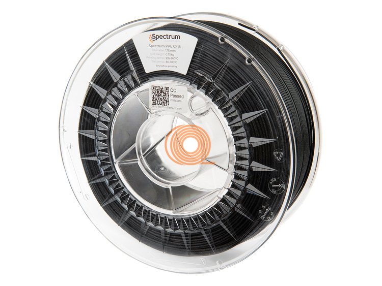 Filament Spectrum NYLON PA6 CF15S Černá [1,75mm, 1kg]