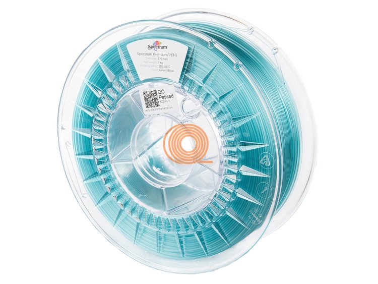 Filament Spectrum PET-G Premium Islandská Modrá [1,75mm, 1kg]