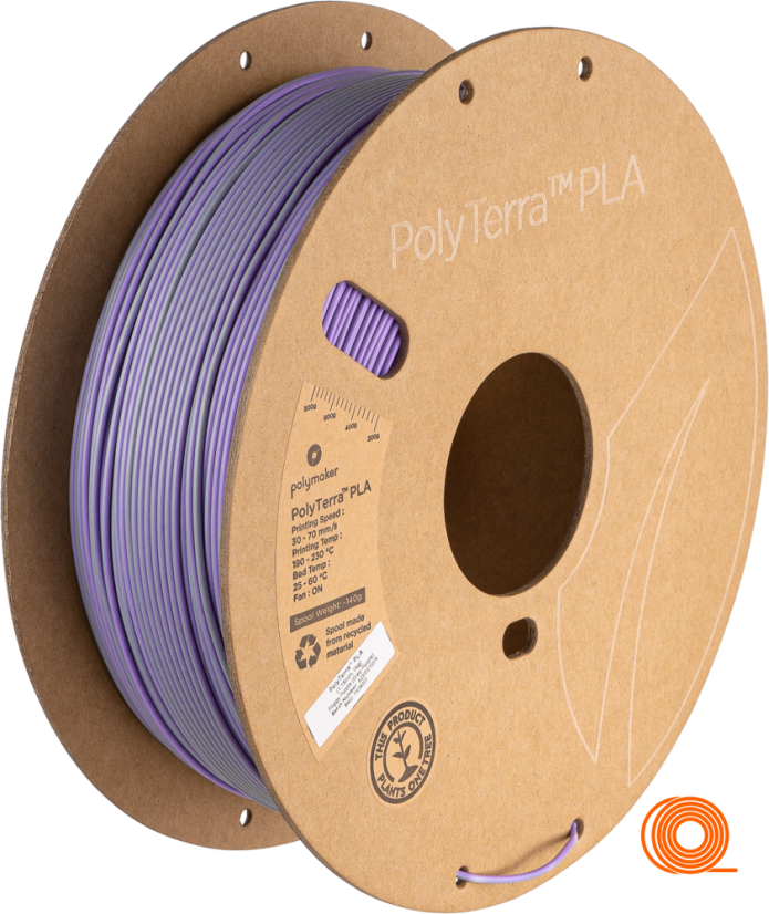 Filament Polymaker PolyTerra PLA Dual Foggy Purple (Grey-Purple)