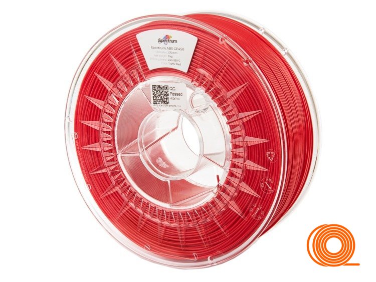 Filament Spectrum ABS GP450 Dopravní Červená