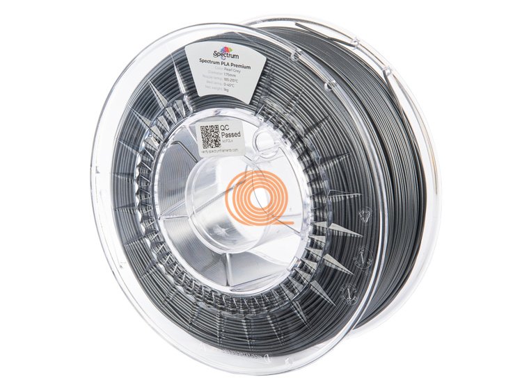 Filament Spectrum PLA Premium Perleťově Šedá [1,75mm, 1kg]