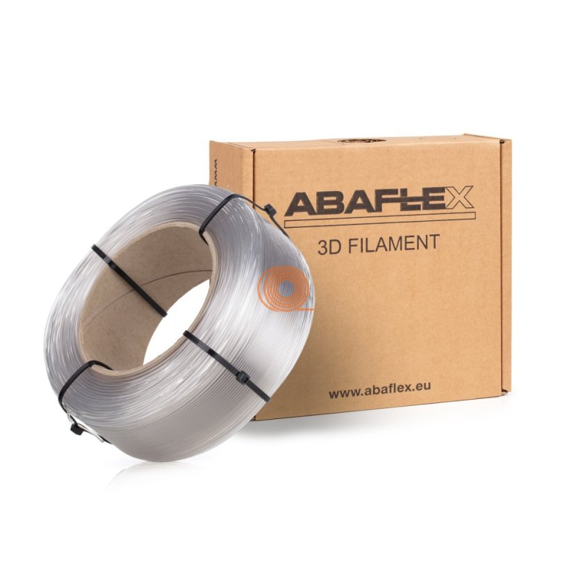 Filament ABAFLEX PETG+ Przezroczysty Refill [1,75mm, 0.75kg]