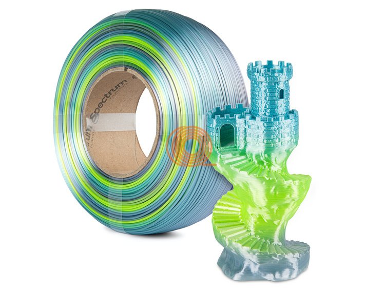 Filament Spectrum SILK RAINBOW Frost Gloss Refill [1,75mm, 1kg]