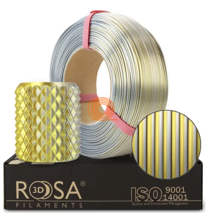 Filament ROSA3D SILK Magic Gold-Silver Refill [1,75mm, 1kg]