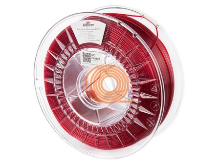 Filament Spectrum PCTG Transparentní Červená [1,75mm, 1kg]