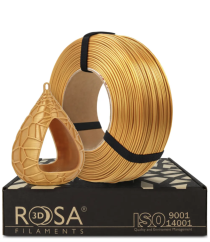 Filament ROSA3D PETG Standard HS Zlatá Metalíza Refill [1,75mm, 1kg]