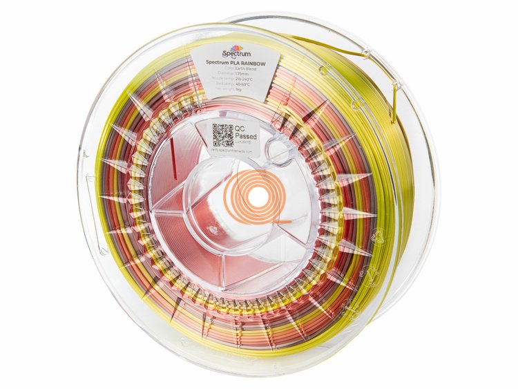 Filament Spectrum SILK RAINBOW Směs Země [1,75mm, 1kg]