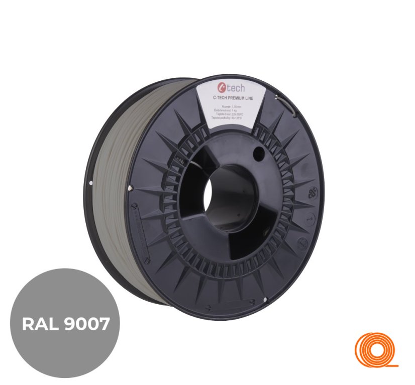 Filament C-TECH Premium Line PLA Grey Aluminium