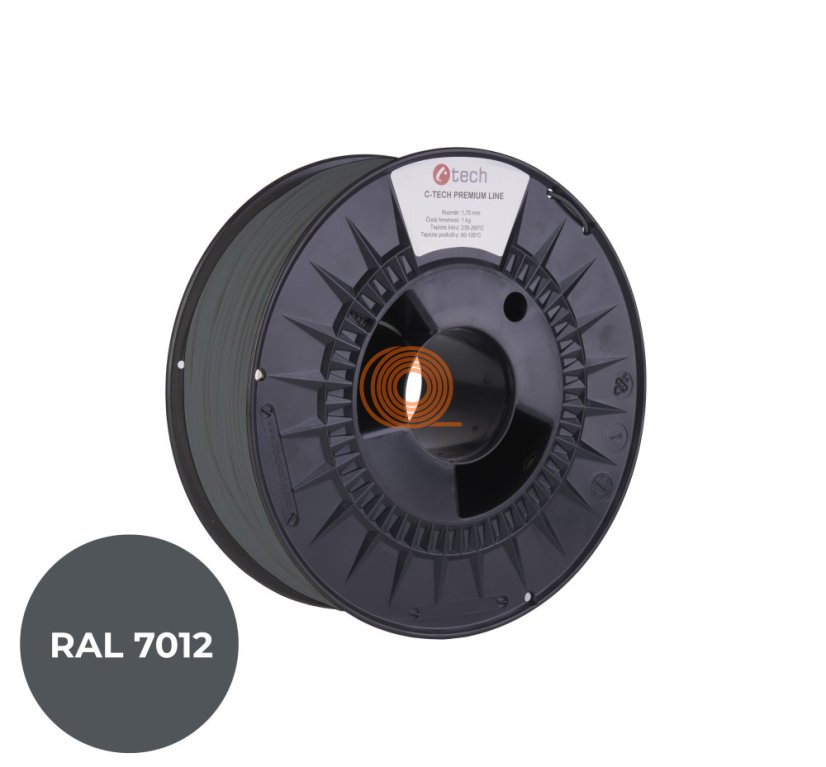 Filament C-TECH Premium Line ABS Basalt Grey [1,75mm, 1kg]