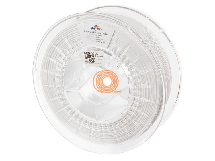 Filament Spectrum PET-G Premium Arktická Bílá [1,75mm, 1kg]