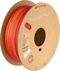 Filament Polymaker PolyTerra PLA Duální Východ Slunce (Červená-Žlutá) [1,75mm, 1kg]