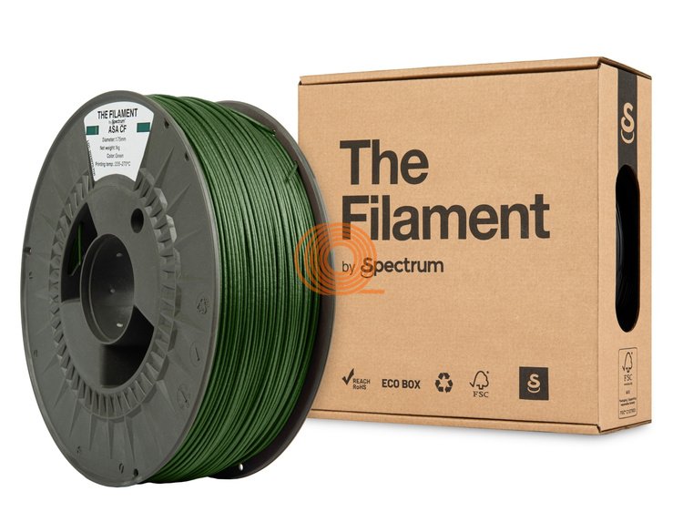 Filament TheFilament ASA CF Zielony [1,75mm, 1kg]