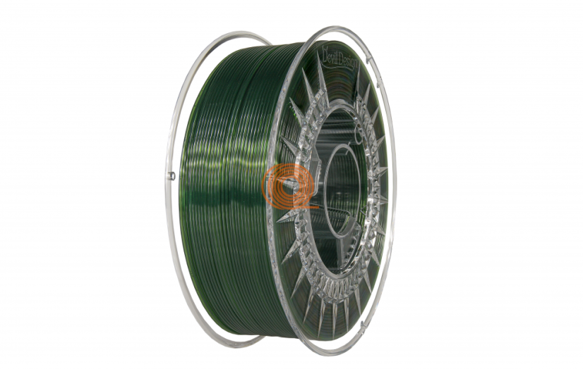 Filament DevilDesign PETG Zelená Transparentní [1,75mm, 1kg]