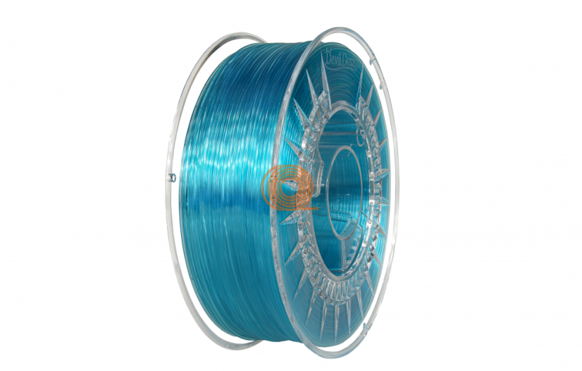 Filament DevilDesign PETG Modrá Priehľadná [1,75mm, 1kg]