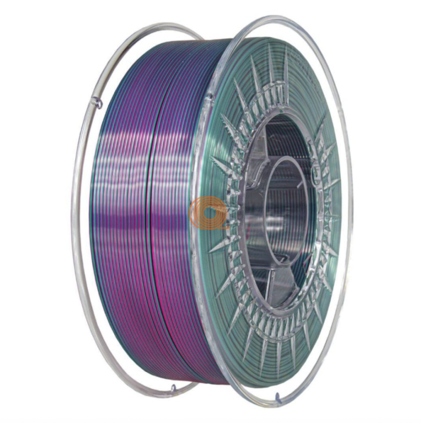 Filament DevilDesign SILK DUAL Perleťově Růžová/Studená Zelená [1,75mm, 1kg]